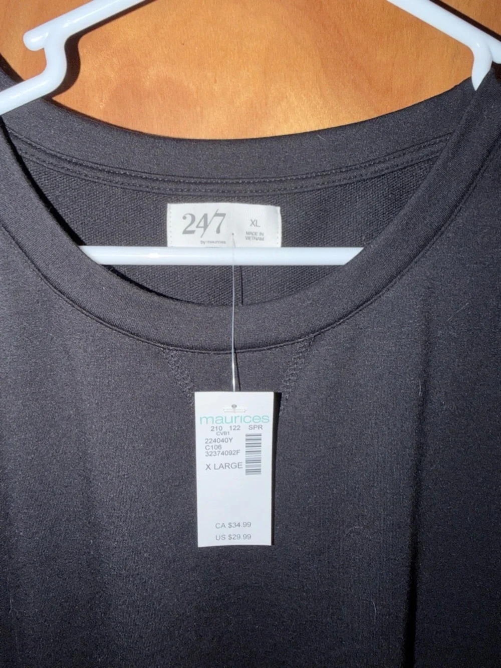 247 nwt new Black Crewneck cinch waist pull on dress Maurice’s - Picture 3 of 4